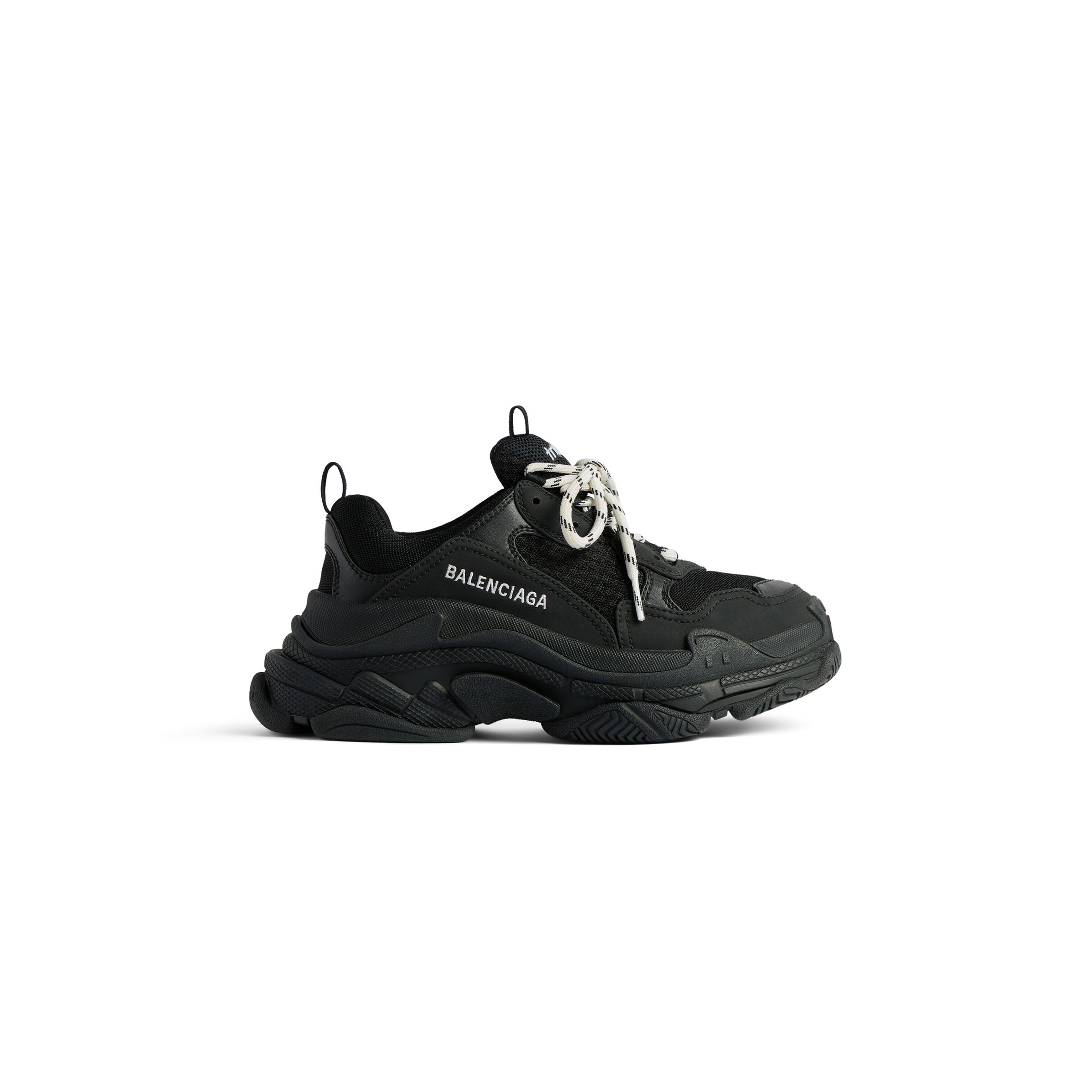 BALENCIAGA MEN'S TRIPLE S SNEAKER IN BLACK 534217W2CA11000